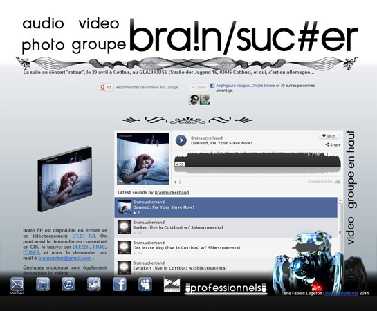 CONCEPTION DIMAGES, GRAPHISME sitebrainsucker CONCEPTION DIMAGES, GRAPHISME